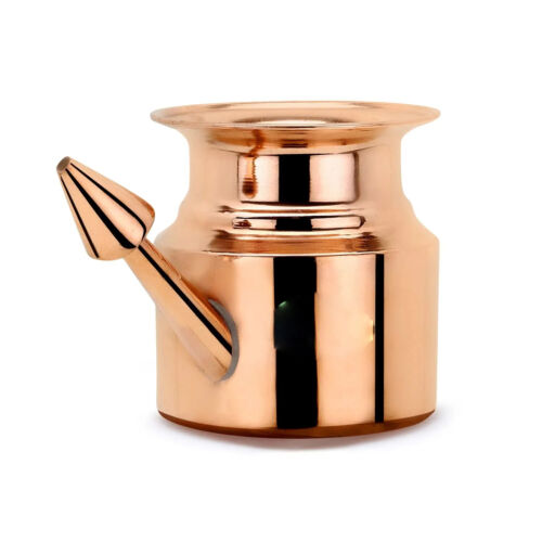 Copper jal neti pot Round for sinus water
