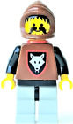 LEGO® Castle: Wolfpack MOUSTACHE, BROWN HOOD, RED CAPE cas252 Minifigure *USED*
