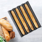 Baguette Pan - French Bread Pans For Baking - 4 Loaf Nonstick Perforated Tray