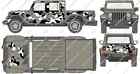 Urban Camo-Gladiator- Decal Set for Jeep Wrangler, Vehicles, Custom Graphics