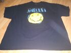 Nirvana Band Tour Concert Mens Black T Shirt Tee Size XXXL 3XL