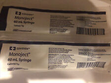 Lot Of 2 Monoject Syringes with Catheter Tip 60ml