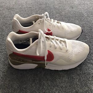Nike Air Pegasus Shoes Women's 8.5 White Red Gold Running Sneakers