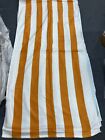 ONE Large Beach Resort Pool Towels in Cabana Stripe orange 30 x 60 100% COTTON