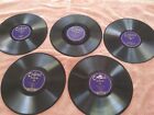 78 RPM Lot of 5 vintage Oxford Disc records single sided EXC