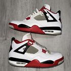 Jordan 4 Fire Red 2020 Size 12 Pre-Owned DC7770160 Red Black White