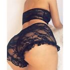 Women Two-Piece Set Lingerie Top Shorts New Fashion Sexy Tube Full Lace Sexy