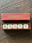 New ListingVintage French POKER D’AS Set Of 5 Dice REDUCED — MAKE OFFER