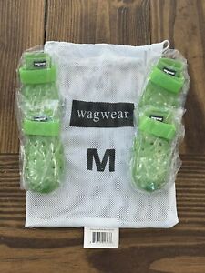 Wagwear Mojave Dog Boots, Shoes Neon Green Size M