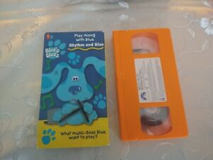 New ListingBlue's Clues Rhythm and Blue VHS Tape 1999 Nick Jr Nickelodeon Cartoon Film