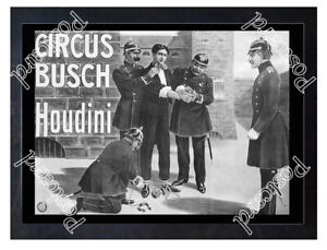 Historic Circus Bush, with Harry Houdini, Ca 1900 Advertising Postcard