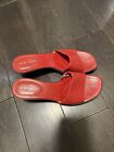 Nine West Red Heel Sandals size 8