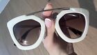 Prada Sunglasses Cream Frame Excellent Condition