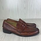 Frye Mens Penny Loafers Brown Leather Slip on Size 12 D