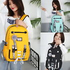 Women Canvas backpack Large school bags teenage girls usb with lock Anti theft