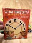 New ListingWHAT TIME IS IT Telling time ~ Vintage Childrens WONDER Book