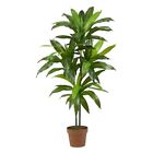 New ListingNearly Natural Artificial 48-in Plastic Real Touch Dracaena Silk Plant Green