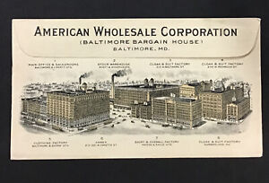 US 1921 Fine Used AMERICAN WHOLESALE CORPORATION, Baltimore  Bargain House Cover