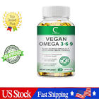 Omega 3 6 9 Vegan 120 Capsules 1360mg High Strength Fatty Acids Immune Support