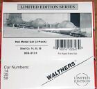 HO WALTHERS 932-3131 HOT METAL CAR KIT 3 PACK # 14 35 58