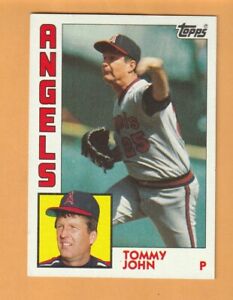 Tommy John California Angels 1984 Topps #415 Terre Haute Indiana 8E
