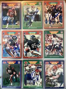 1989 PRO SET FOOTBALL SIGNED AUTOGRAPHED CARDS