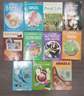 Lot 11 Golden Nature Field Guides Vintage Fossils Trees Fishes Birds Seashells