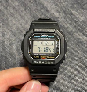 CASIO G-SHOCK DW-5600E Digital Tough Solar Wristwatch Black Square Very Good