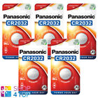 5 Panasonic CR2032 Lithium Batteries 3V Cell Coin Button 1BL Exp 2030 New