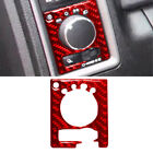 For Dodge RAM 1500 Red Carbon Fiber Interior Dim Light Control Frame Cover Trim (For: 2015 Ram 1500)