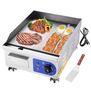 Electric Countertop Griddle Flat Grill 15in 1500W