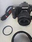 PENTAX K100 D CAMERA WITH A COUPLE OF LENSES, BAG, XTRA BATTERIES