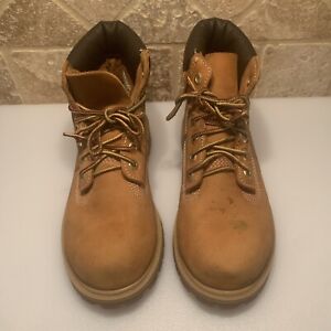Timberland 12709 Waterproof 6 Inch Boots Hiking Snow Boys 2 US 34 EU Leather