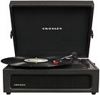 Crosley CR8017A-BK Voyager Vintage Portable Vinyl Record Player Turntable wit...