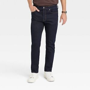 Men's Comfort Wear Slim Fit Jeans - Goodfellow & Co Dark Blue 30x32