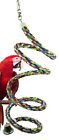 1051 Large Rope Boing Coil Swing Bird Toy parrot cage conure amazon african grey