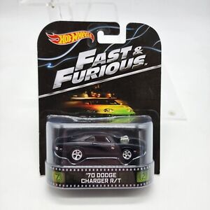 🔥Hot Wheels Fast and Furious '70 Dodge Charger R/T Retro Entertainment Premium