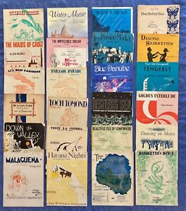 Huge Lot of Assorted Piano Sheet Music - Art Deco, Vintage - 6.75 lbs