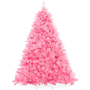 OPEN BOX - 6FT Artificial Pink Spruce Holiday/Christmas Tree w/ Stand