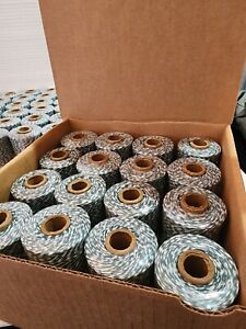 16 Rolls Bakers Twine String 240 yds 4 PLY Striped Forest Green Crafts Bakery
