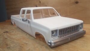 3D Printed RC CAR Chevy Truck C30 4 Door Crew Cab & Bed 1/10 Body 1980s