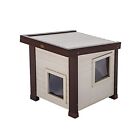 Albany Outdoor Feral Cat House Multiple Cats Easy Assembly 2 Vinyl Door Flaps
