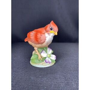 Cardinal Red Andrea Sadek 6350 Japan Ceramic Bird Figurine Collectible Gift Vtg