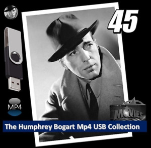 Humphrey Bogart - MP4 USB Collection 45 Public Domain Movies Free P&P