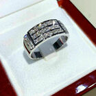 3Ct Round Cut Lab-Created Diamond Men's Wedding Band Ring 14k White Gold Plated