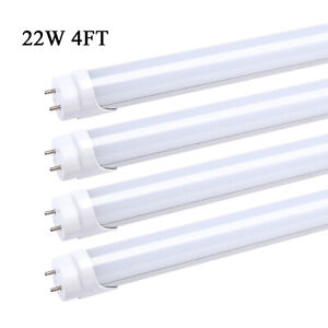 New Listing25 PACK T8 LED Bulb Light 4FT 22W 2-Pin Dual Ended Ballast Bypass 3000K 2400LM