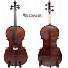 Brown SONG Master Cello 1/2,Maple wood,Hand made,Loud Rich Sound #15870