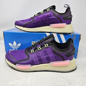 Men's Adidas Originals NMD V3 Boost Comfy Athletic Shoe / Purple Black / GW3062