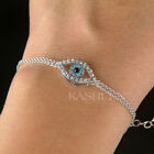 ~Baby Blue Evil Eye~ made with Swarovski Crystal Amulet Nazar Religious Bracelet