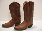 Men's sz 10.5 D M Tony Lama 6210 Stallion Brown Leather Cowboy Western Boots USA